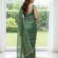 Fandy Satin Zari Weaving Saree with Siroski Border