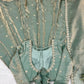 Fandy Silk Coded and Sequin Embroidered Gown Set