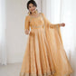 Fandy Silk Coded and Sequin Embroidered Gown Set