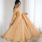 Fandy Silk Coded and Sequin Embroidered Gown Set