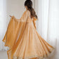 Fandy Silk Coded and Sequin Embroidered Gown Set