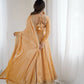 Fandy Silk Coded and Sequin Embroidered Gown Set