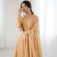 Fandy Silk Coded and Sequin Embroidered Gown Set