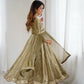 Fandy Silk Coded and Sequin Embroidered Gown Set