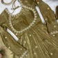 Fandy Silk Coded and Sequin Embroidered Gown Set