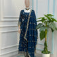 Fandy Silk Ready to Wear Anarkali Gown Set with Full Embroidery, Zari Sequins Dupatta & Bottom