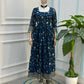 Fandy Silk Ready to Wear Anarkali Gown Set with Full Embroidery, Zari Sequins Dupatta & Bottom