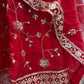 Fandy Silk Ready to Wear Anarkali Gown Set with Full Embroidery, Zari Sequins Dupatta & Bottom