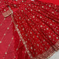 Fandy Silk Ready to Wear Anarkali Gown Set with Full Embroidery, Zari Sequins Dupatta & Bottom