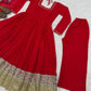 Faux Blooming Anarkali Palazzo Set with Dupatta