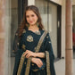 Faux Blooming Designer Gown with Rich Zari & Sequins Embroidery – 2 Colours