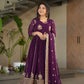 Faux Blooming Designer Gown with Rich Zari & Sequins Embroidery – 2 Colours