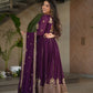 Faux Blooming Designer Gown with Rich Zari & Sequins Embroidery – 2 Colours