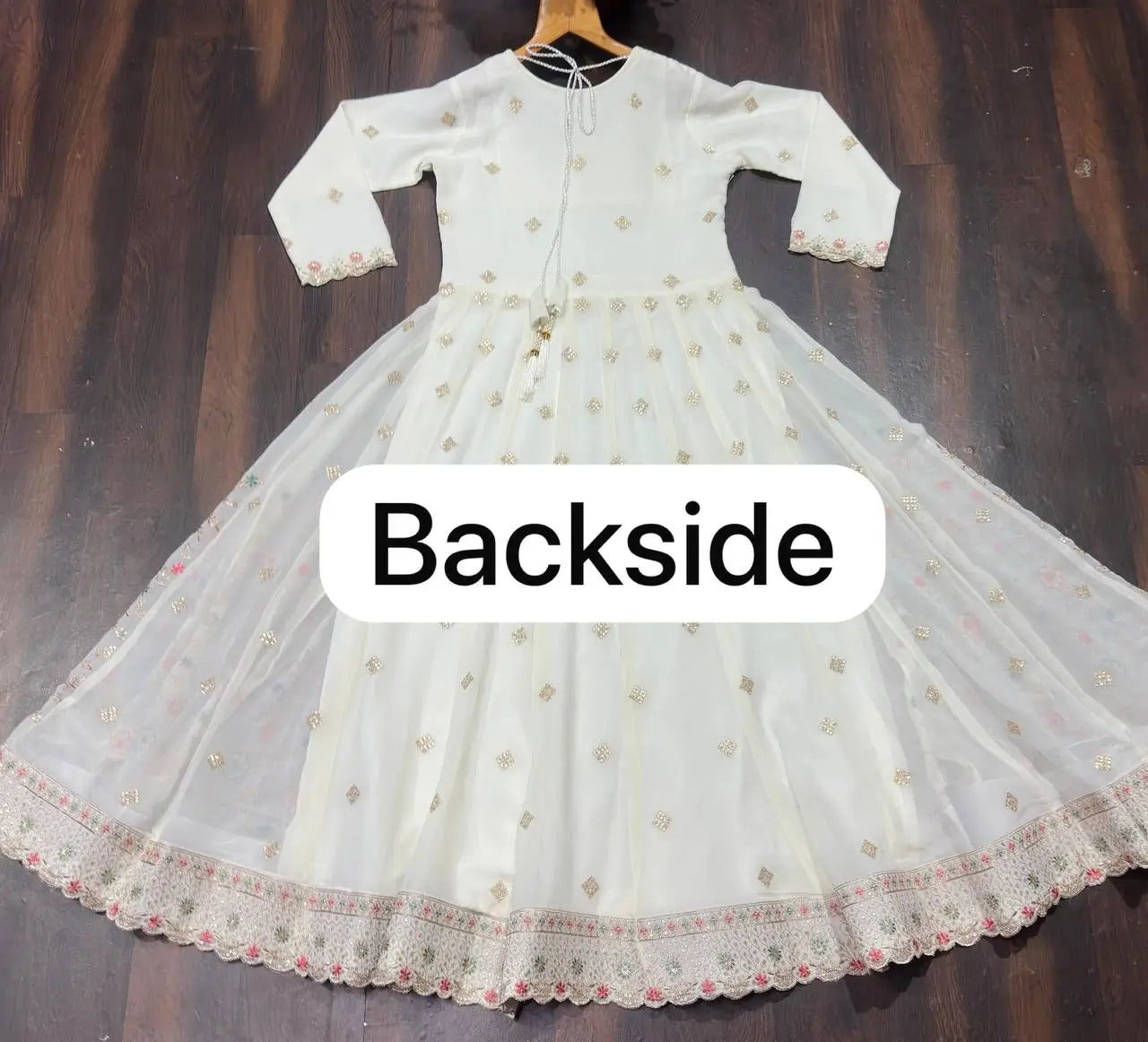 Faux Blooming Zari Anarkali with Dupatta Set