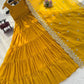 Faux Georgette Anarkali with Lace Work and Dupatta
