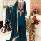 Faux Georgette Cording Embroidery Sharara Set