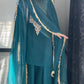 Faux Georgette Cording Embroidery Sharara Set