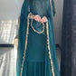 Faux Georgette Cording Embroidery Sharara Set