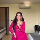 Faux Georgette Embroidered Anarkali Set with Dupatta
