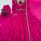 Faux Georgette Embroidered Anarkali Set with Dupatta