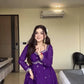 Faux Georgette Embroidered Anarkali Set with Dupatta