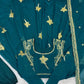 Faux Georgette Embroidered Gown Set with Pant & Dupatta
