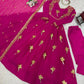 Faux Georgette Embroidered Gown Set with Pant & Dupatta