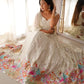 Faux Georgette Embroidered Lehenga Set with Blouse & Dupatta