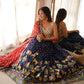 Faux Georgette Embroidered Lehenga Set with Blouse & Dupatta