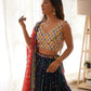 Faux Georgette Embroidered Lehenga Set with Blouse & Dupatta