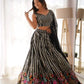Faux Georgette Embroidered Lehenga Set with Blouse & Dupatta