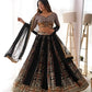 Faux Georgette Embroidered Lehenga Set with Blouse & Dupatta