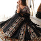 Faux Georgette Embroidered Lehenga Set with Blouse & Dupatta