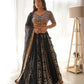 Faux Georgette Embroidered Lehenga Set with Blouse & Dupatta
