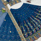 Faux Georgette Embroidered Lehenga Set with Dupatta