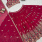 Faux Georgette Embroidered Lehenga Set with Dupatta