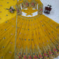 Faux Georgette Embroidered Lehenga Set with Dupatta