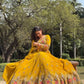 Faux Georgette Embroidered Lehenga Set with Dupatta