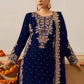 Faux Georgette Embroidered Plazo Suit with Dupatta