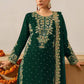 Faux Georgette Embroidered Plazo Suit with Dupatta