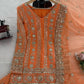 Faux Georgette Embroidered Sharara Set with Dupatta