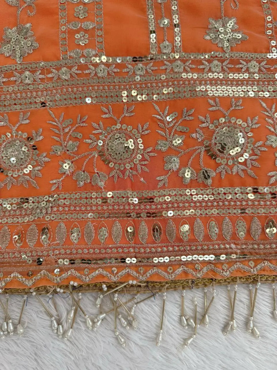 Faux Georgette Embroidered Sharara Set with Dupatta