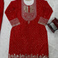 Faux Georgette Embroidered Sharara Suit Set with Dupatta