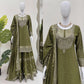 Faux Georgette Embroidered Sharara Suit Set with Dupatta