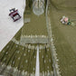 Faux Georgette Embroidered Sharara Suit Set with Dupatta