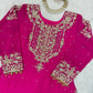 Faux Georgette Embroidered Sharara Suit with Dupatta