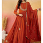 Faux Georgette Embroidered Suit Set with Dupatta – Ready to Wear