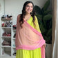 Faux Georgette Embroidered Suit Set with Dupatta – Ready to Wear