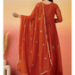 Faux Georgette Embroidered Suit Set with Dupatta – Ready to Wear
