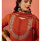 Faux Georgette Embroidered Suit Set with Dupatta – Ready to Wear